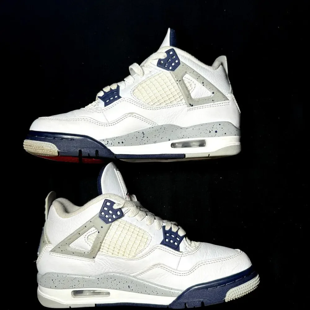 Size 4.5 - Nike Air Jordan 4 Retro Midnight Navy Men's Shoes